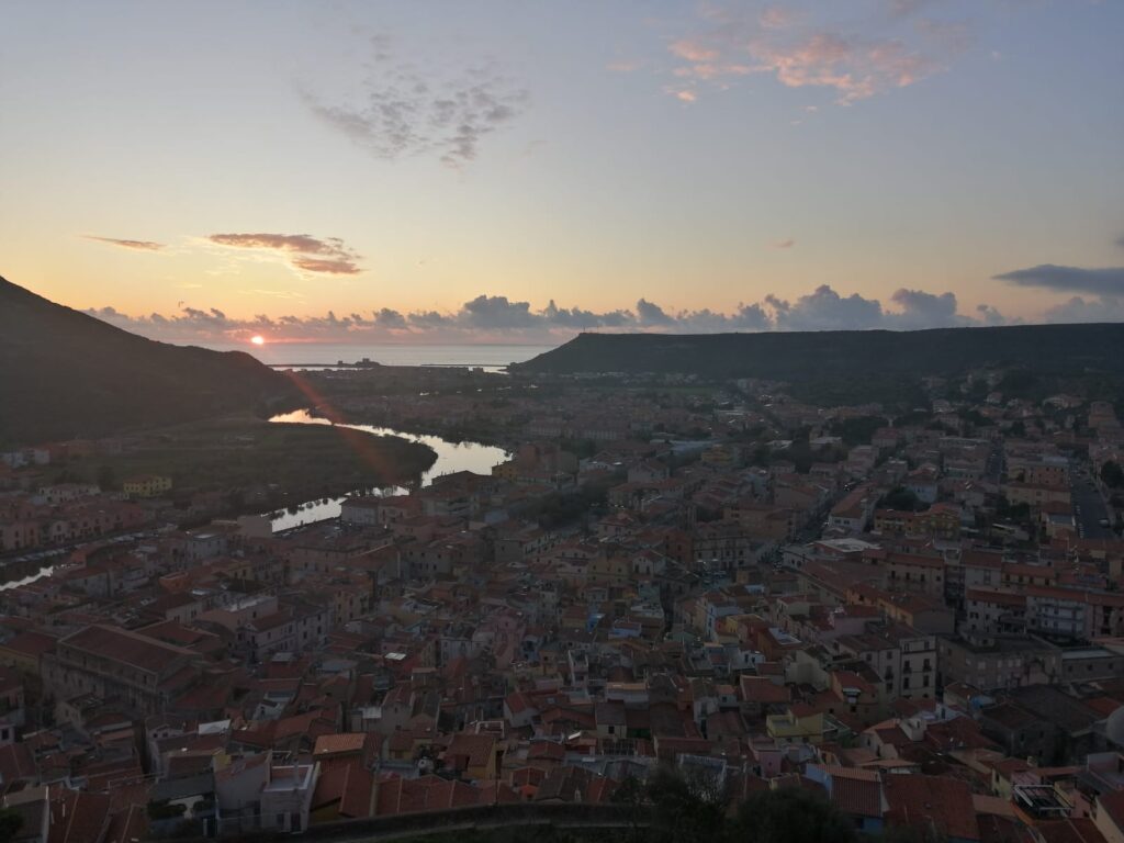 A view from the Malaspina Castle in Bosa